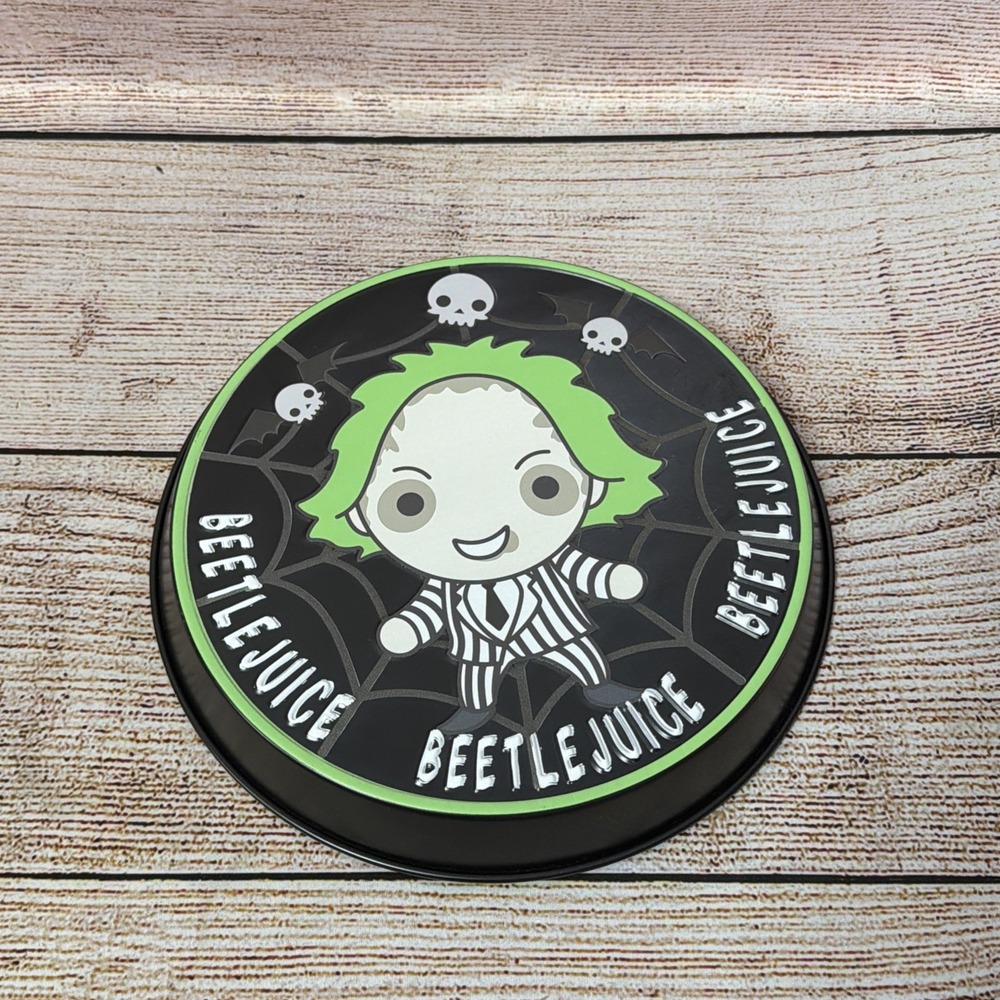 Target BeetleJuice Retro Metal Bottle Cap Wall Sign Decor Halloween 11"